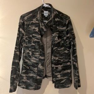 Camo Zip Up Jacket